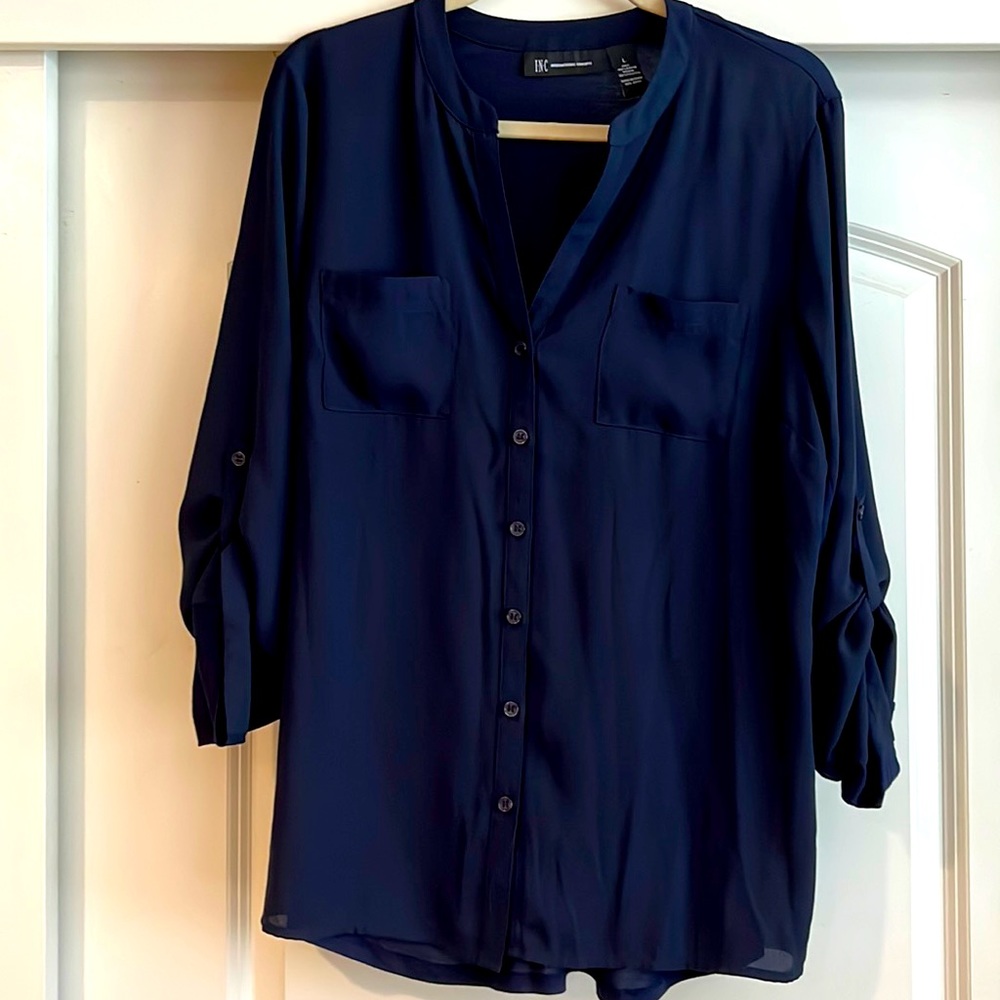 INC ladies button front shirt